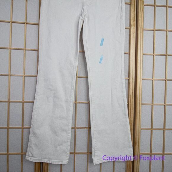NEW Madewell Kick Out Crop Jeans in pure white, 24 - Picture 4 of 16